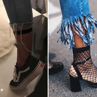 Medias de rejilla: calcetines