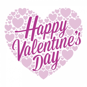 Feliz San Valentín y los corazones en las bonitas tarjetas