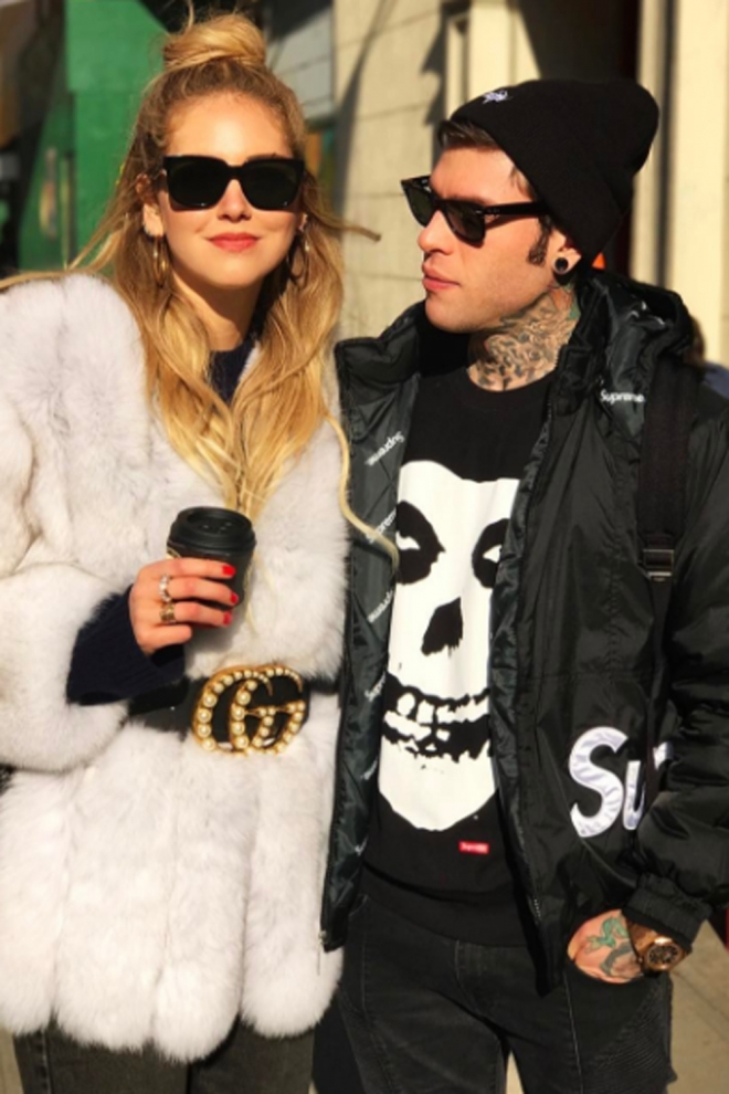 Chiara Ferragni y su novio, guapos en todas las fotos