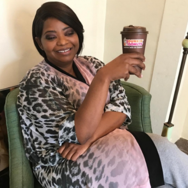 Oscars en Instagram: Octavia Spencer, preparándose