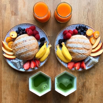 Desayunos en Instagram: la cuenta más simétrica