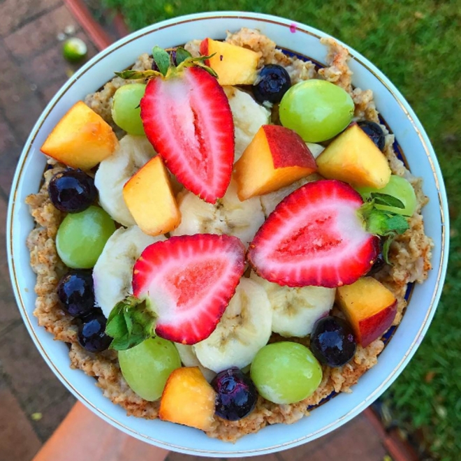 Desayunos en Instagram: el bowl más nutritivo con frutas
