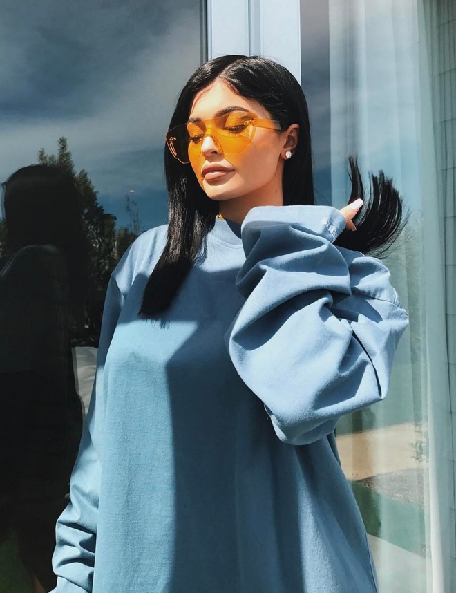 Gafas tintadas: Kylie Jenner