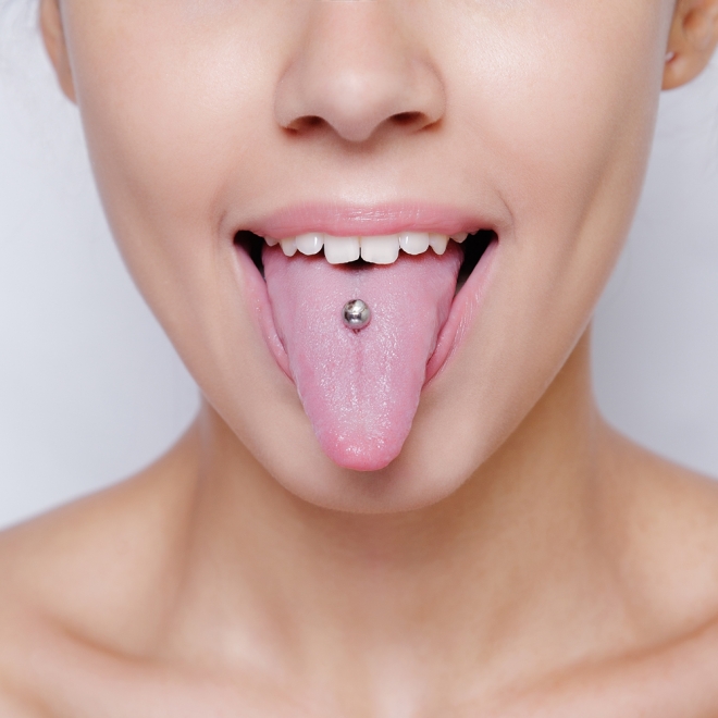 Piercings dolorosos: Piercing en la lengua