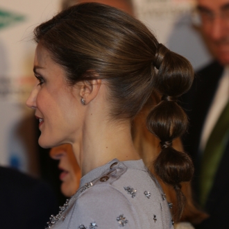 La coleta bubble de Letizia Ortiz