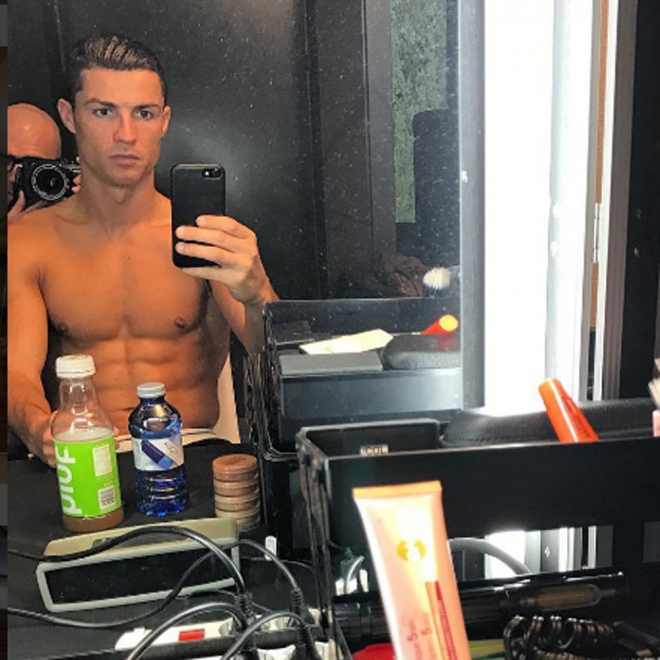 Cristiano Ronaldo, muy coqueto