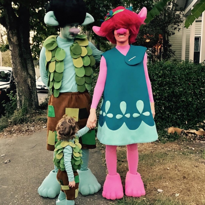 Jessica Biel y Justin Timberlake, de trolls para Halloween