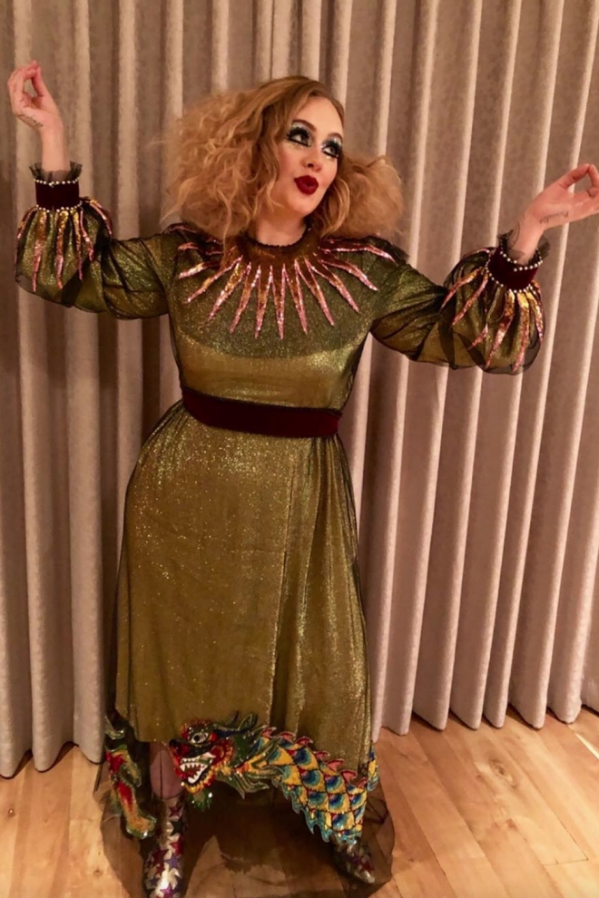 Adele y su disfraz para Halloween