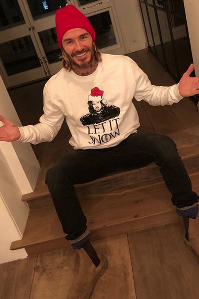 David Beckham ya está preparado para la Navidad