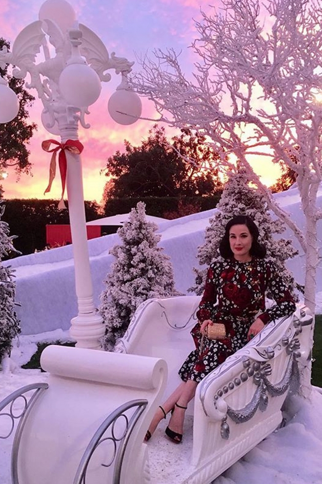 El espíritu navideño de Dita Von Teese