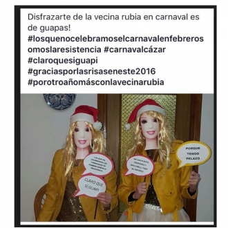 Disfraces de Carnaval en grupo: La Vecina Rubia
