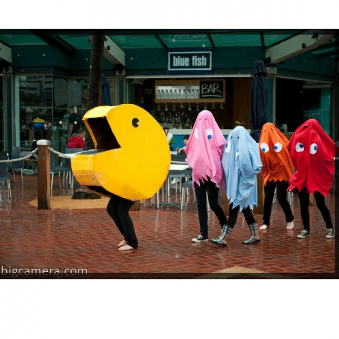 Pato Brillar Del Sur Disfraces de carnaval en grupo: Pacman