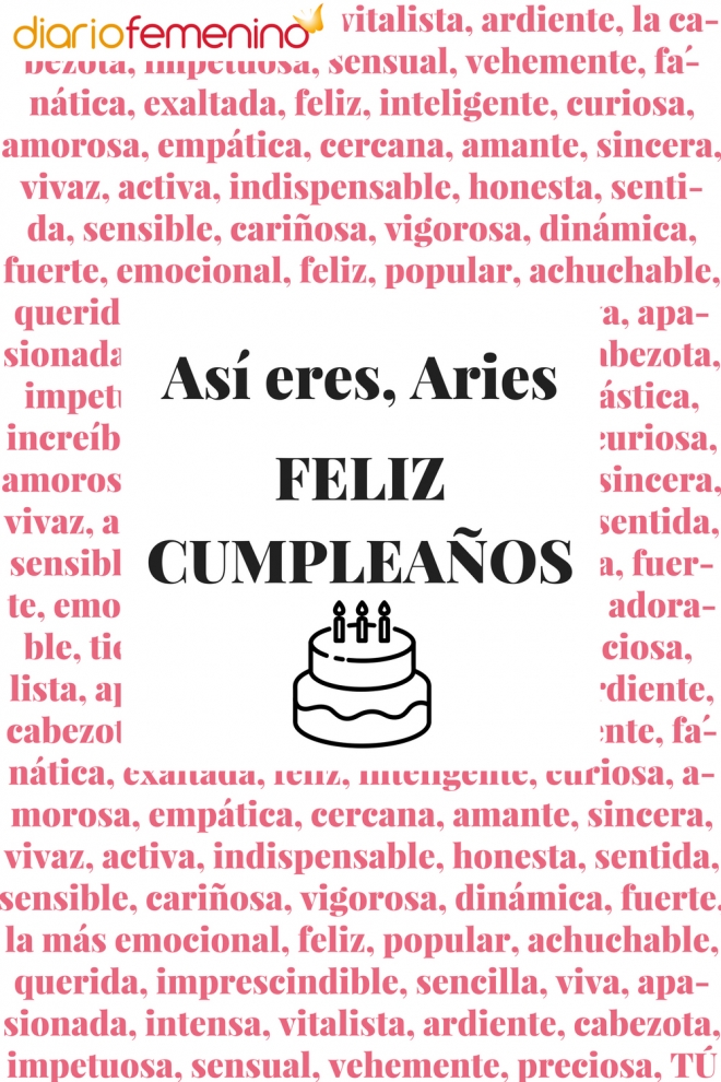 La tarjeta de felicitación más bonita para Aries: ¡Feliz cumpleaños!