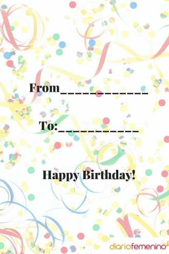 Felicitación e invitación de cumpleaños para Acuario