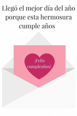 Romántica tarjeta de felicitación para Piscis