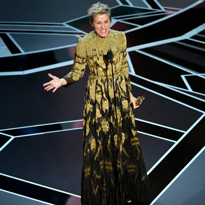 Frances McDormand y su poderoso discurso feminista en los Oscars 2018