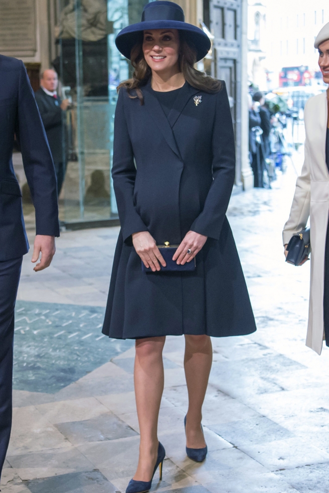 La elegancia de Kate Middleton, embarazada de su tercer hijo