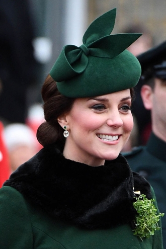 El tocado verde de Kate Middleton por San Patricio