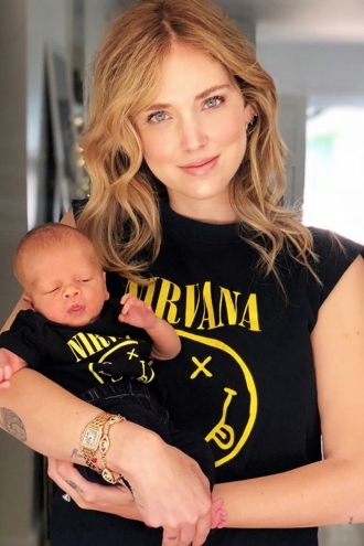 Leo, el hijo de Chiara Ferragni, también se apunta al look rockero
