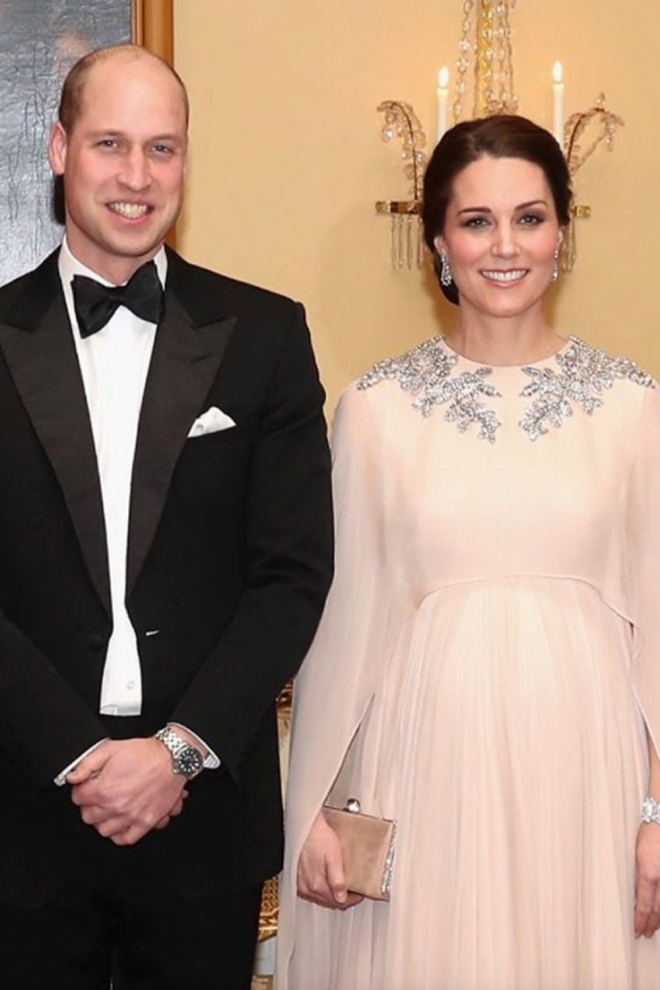 El príncipe Guillermo y Kate Middleton se visten de gala