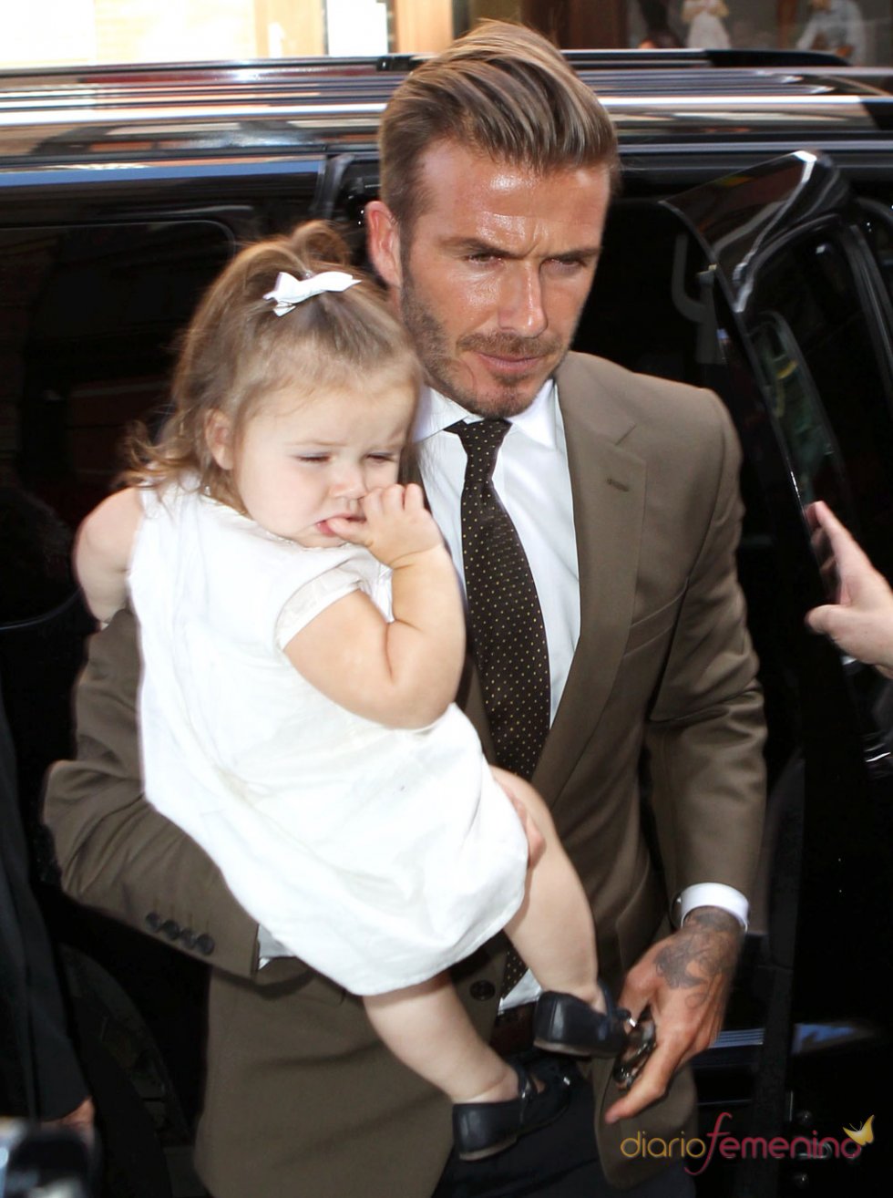 David Beckham Y Su Hija Harper Seven 