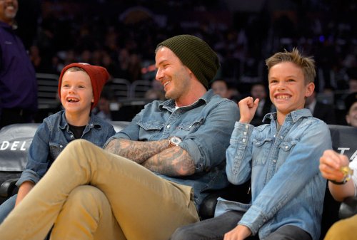 Los hijos de David Beckham, Romeo y Cruz