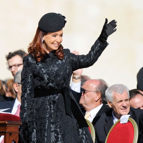 La otra estrella junto a Letizia: Cristina Fernández y el Papa Francisco