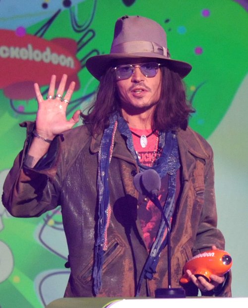 Johnny Depp en los Kids' Choice Awards 2013