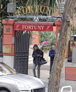 Mar Flores en el restaurante 'Fortuny' de Madrid