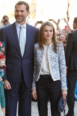 Letizia y el Príncipe, en la Pascua de la Semana Santa 2013