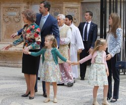 La Familia Real, en la Pascua de la Semana Santa 2013