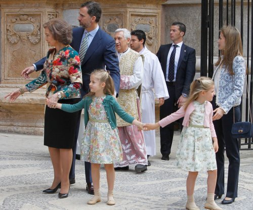 La Familia Real, en la Pascua de la Semana Santa 2013