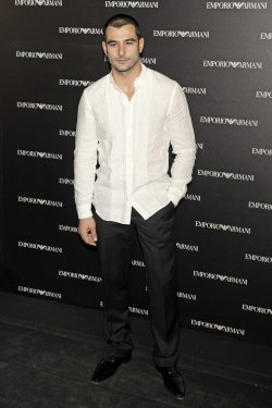 Antonio Velázquez en la inauguración de la tienda Emporio Armani en Madrid