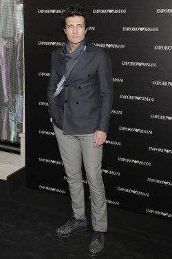 Jesús Olmedo en la inauguración de la tienda Emporio Armani en Madrid