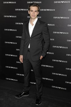 Marc Clotet en la inauguración de la tienda Emporio Armani en Madrid