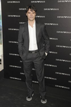Miguel Abellán en la inauguración de la tienda Emporio Armani en Madrid