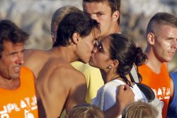 El tierno beso de Rafael Nadal a Xisca Perelló