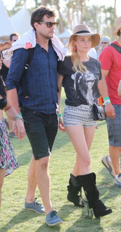 Joshua Jackson a su llegada al Festival Coachella 2013