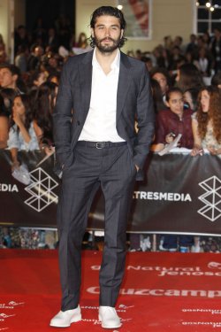 Álex García en la alfombra roja del Festival de Málaga 2013