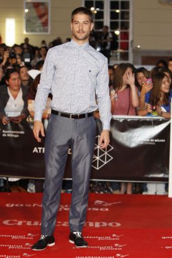 Luis Fernández en la alfombra roja del Festival de Málaga 2013