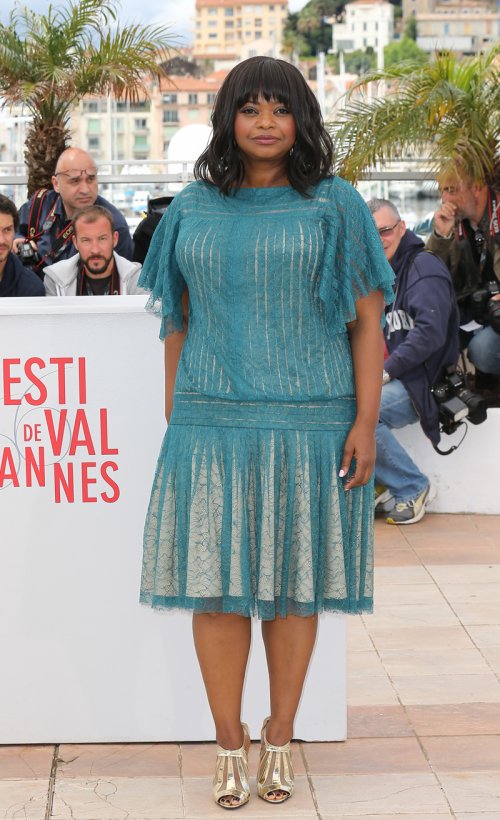 La actriz Octavia Spencer en la presentación de 'Fruitvale Station' en el Festival de Cannes 2013