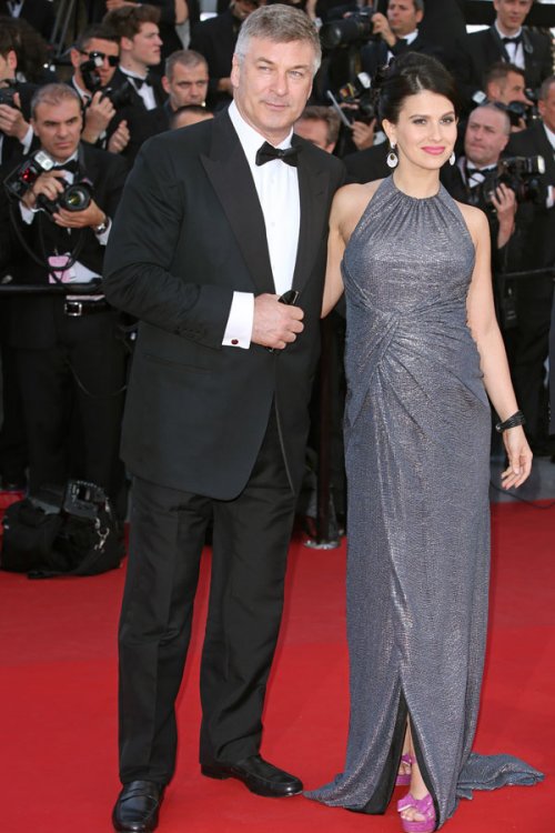 Alec Baldwin y su esposa, en el Festival de Cannes 2013