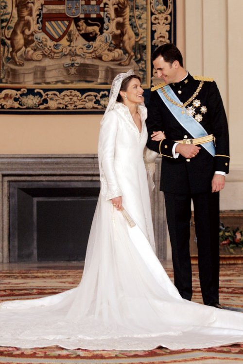 La boda de Letizia y el Príncipe Felipe: el vestido de novia