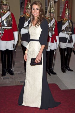 El vestido de fiesta de Rania de Jordania