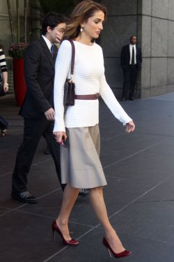 El estilo working de Rania de Jordania