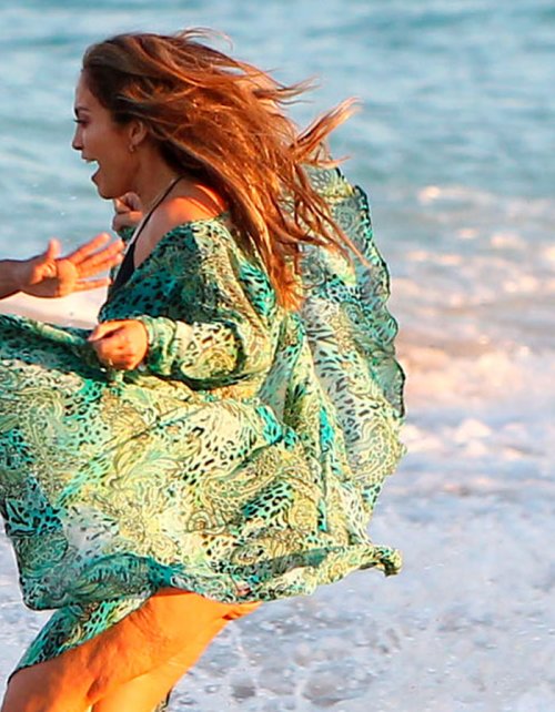 El vestido de playa de Jennifer López
