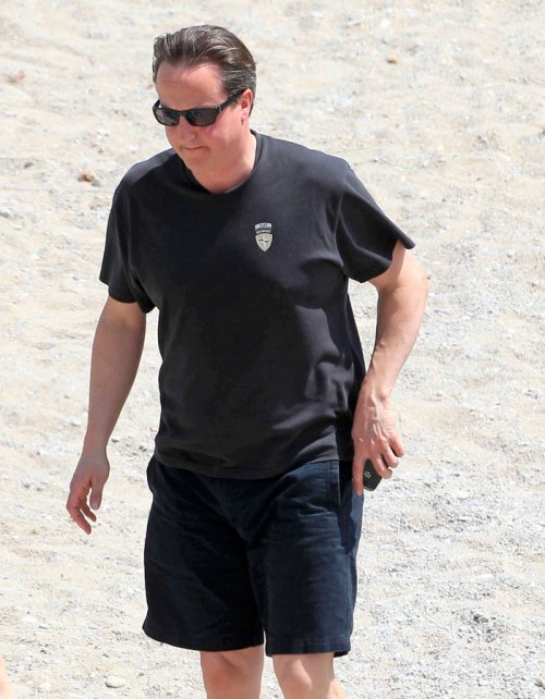 David Cameron, en las playas españolas