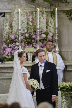 El vestido de Novia de Magdalena de Suecia y Chris O'Neill en la Boda Real
