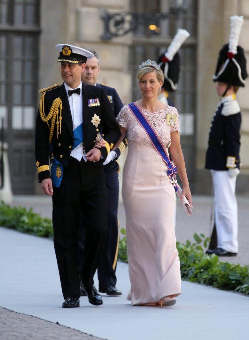El príncipe Eduardo de Wessex y su mujer Sofía en la Boda Real de Suecia