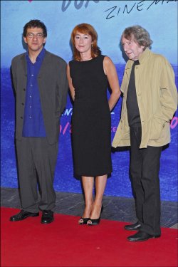 Elías Querejeta y su hija Gracia Querejeta en el Festival de Cine de San Sebastián en 2007